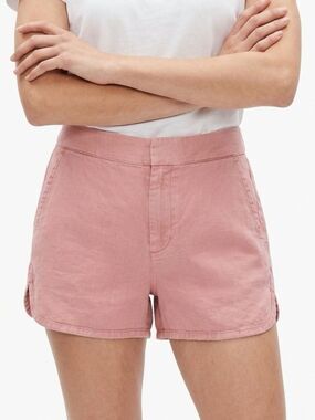 LEVEL 99 | NEW Starfish Pink Linen Tencel Shorts with Pockets Women’s Size 30